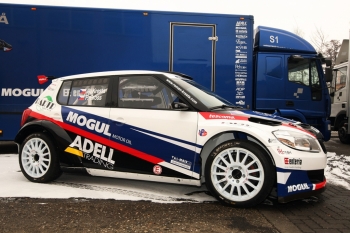 Škody Fabia Super 2000 na rok 2012 týmu Kresta Racing (J. Petrů)
