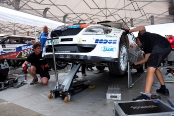 Rallysprint Kopná 2014 (Víťa Bezděkovský a Christian Salzmann)