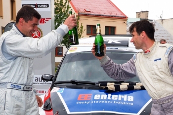 Rallysprint Kopná 2014 (Víťa Bezděkovský a Christian Salzmann)