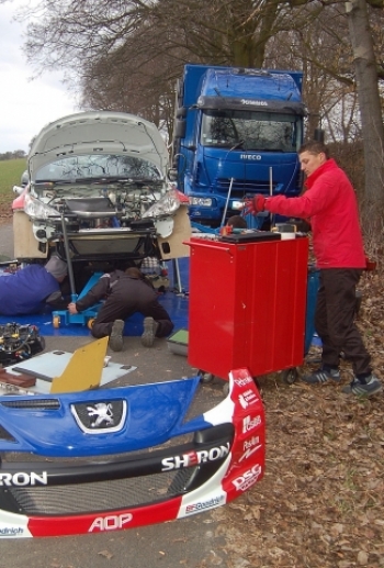 Test před Valašskou rally 2009