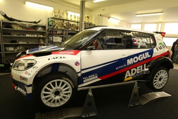 Škody Fabia Super 2000 na rok 2012 týmu Kresta Racing (J. Petrů)